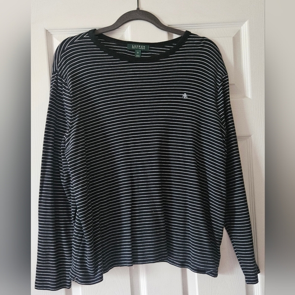 Ralph Ralph Lauren 100% Cotton Long Sleeve Shirt Women Plus 2X - Picture 1 of 3